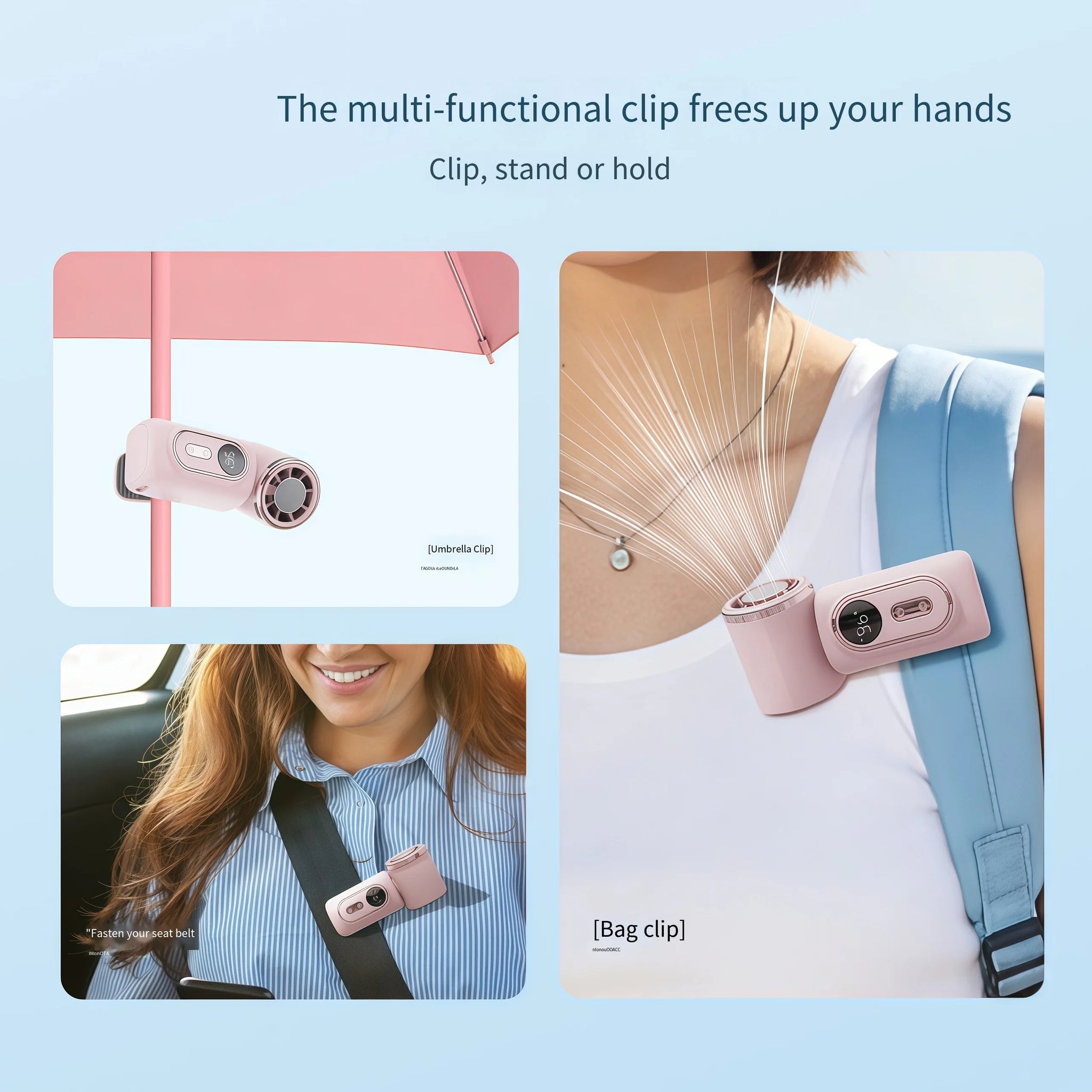Universal Clip-On Personal Cooling Fan