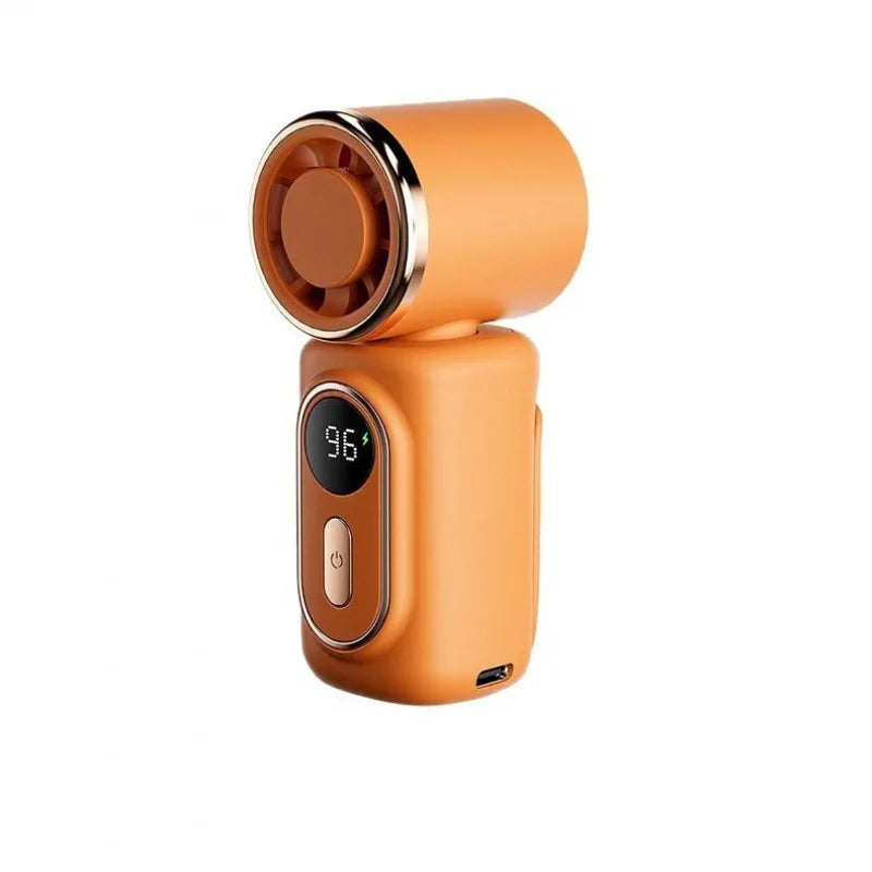 2026 New Style Mini Portable High-Speed Handheld Fan with Stepless Speed Regulation, 100 Levels, Powerful Outdoor Small Fan